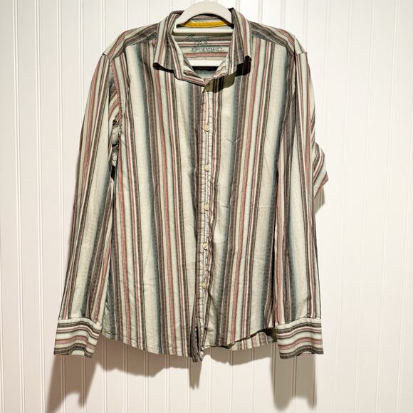 Tommy Bahama Other - Tommy Bahama Denim Striped Button Up Long Sleeve Mens Large